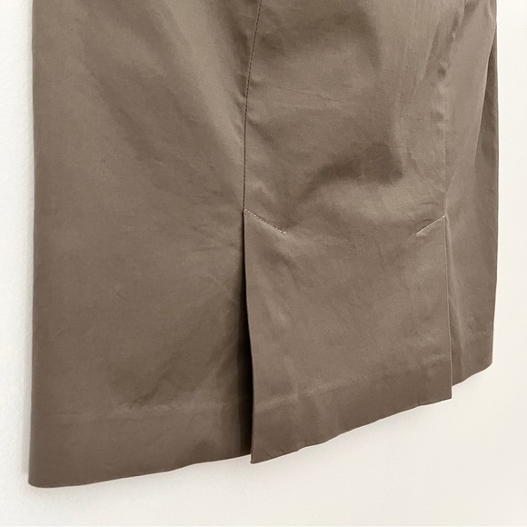 Ann Taylor Loft Tan Cotton Blend Pencil Skirt Size 4 - Picture 7 of 11